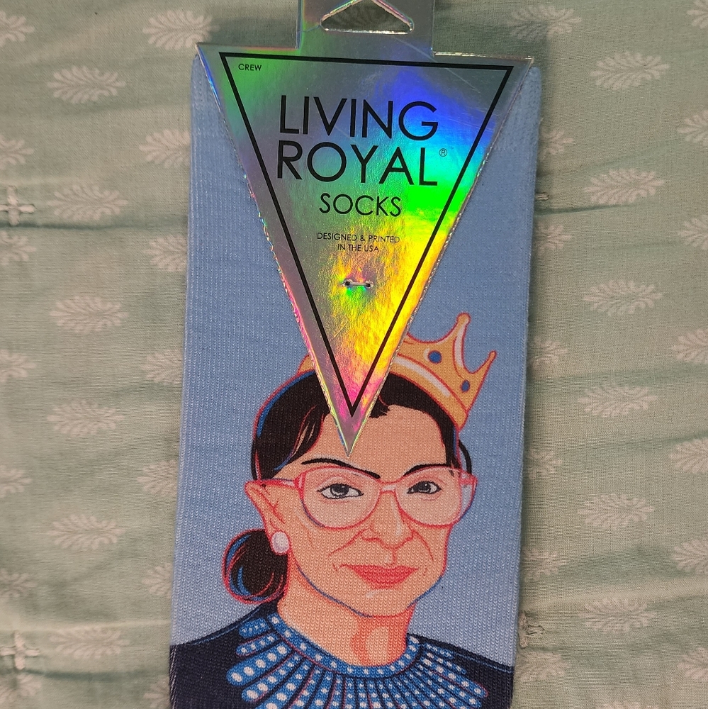 NWT living royal RBG socks